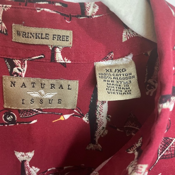 90’s Vintage Natural Issue Fishing Shirt size XL - Picture 5 of 8